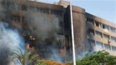 عاجل ..حريق هائل يلتهم مبني جهاز 15 مايو