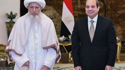 الرئيس السيسي يستقبل سلطان طائفة البهرة بالهند