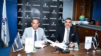 سامسونج إلكترونيكس مصر ومصر للطيران تعلنان عن شراكة استراتيجية لتعزيز تجربة العملاء