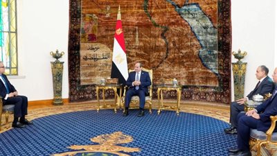 الرئيس السيسي يستقبل الدكتور خالد العناني بعد فوزه بمنصب المدير العام لليونسكو