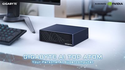 جيجابايت تُطلق حاسوبها الفائق للذكاء الاصطناعي “AI TOP ATOM” رسميًا في الأسواق