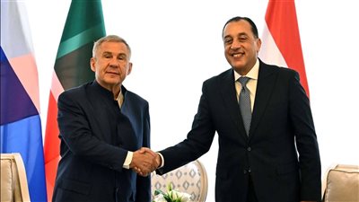 رئيس الوزراء يبحث مع رئيس تتارستان تعزيز الاستثمارات الصناعية والزراعية بالعاصمة الإدارية