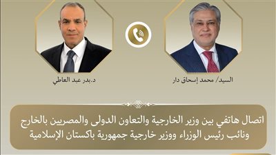 وزير الخارجية يبحث هاتفياً مع نظيره الباكستاني التطورات الإقليمية والجهود المشتركة لخفض التصعيد