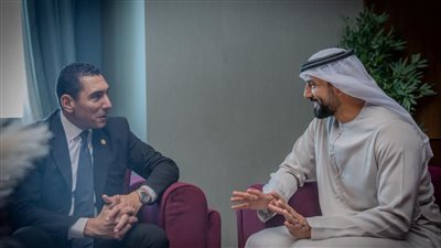 وزير الشباب والرياضة يلتقي وزير الدولة لشؤون الشباب بدولة الإمارات على هامش الملتقى العربي الأول بالمغرب