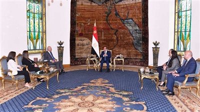 الرئيس السيسي يستقبل المفوض السامي للأمم المتحدة 