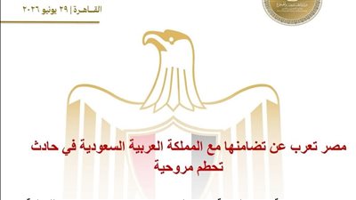 مصر تعرب عن تضامنها مع المملكة العربية السعودية في حادث تحطم مروحية