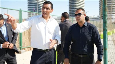 وزير الشباب والرياضة ورئيس جهاز مدينة العلمين الجديدة يتفقدان المنشآت الرياضية بالمدينة