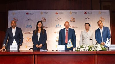 «فريدة خميس» و«محمد القلا» يوقعان شراكة لتوسعة مدرسة BCCIS بالشروق بطاقة 1000 طالب